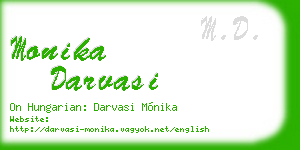 monika darvasi business card